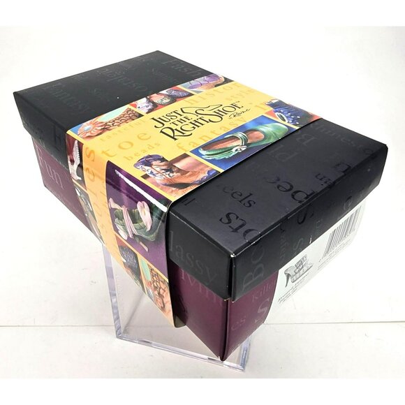 Pearl & Rhinestone Embellished Shoe Figurine Circa 1990 "Frosted Fantasy" PR608 - Picture 11 of 11